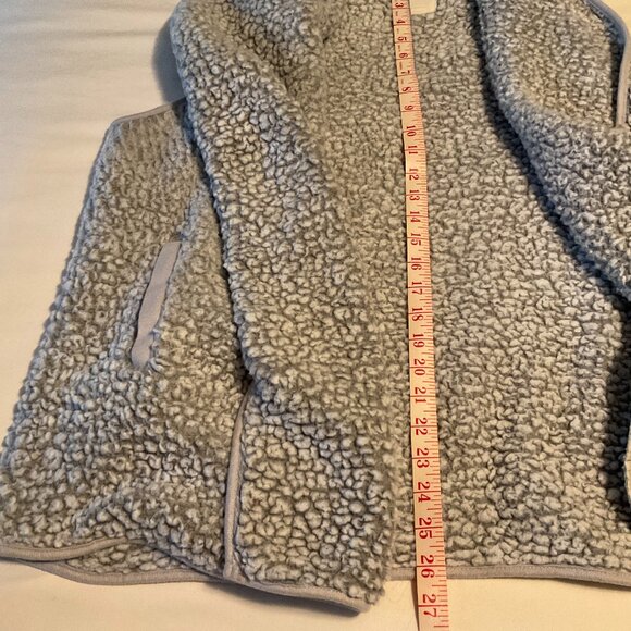 Thread and Supply Women's Sherpa Open Front Vest  Size Large Gray - Picture 2 of 9